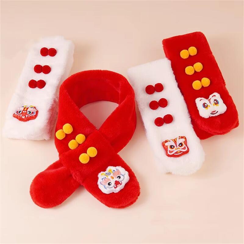 Product Introduction of 2025 Autumn Winter Soft Plush Children Cute Cartoon Girl Thick Warm Scarf Outdoor Kids Neckerchief Baby Accessories 0