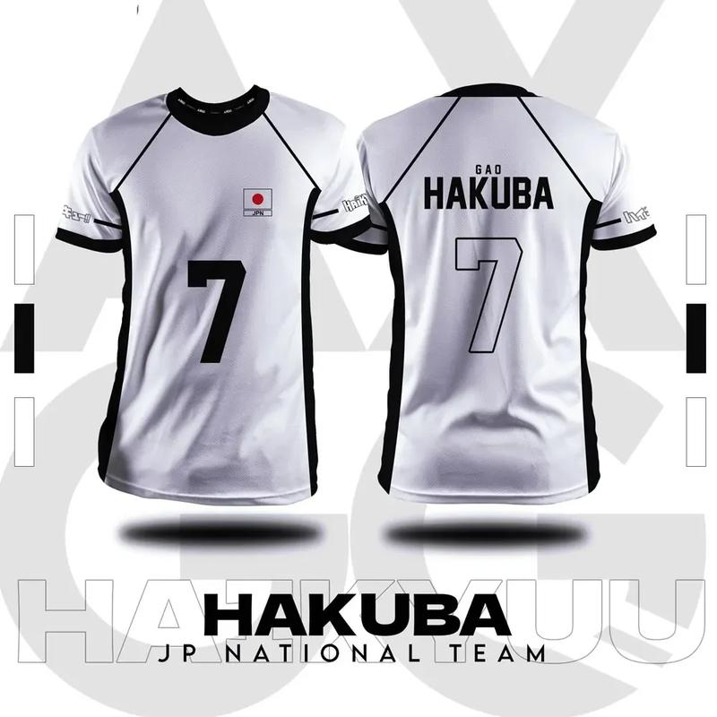 Áo Thun Hoạt Hình Haikyuu Fukurodani, Dành Cho Nam Và Nữ, Áo Sơ Mi ngắn Tay Anime, Ngoại Cỡ, Thời Trang, Thích Hợp Cho Mùa Hè 3
