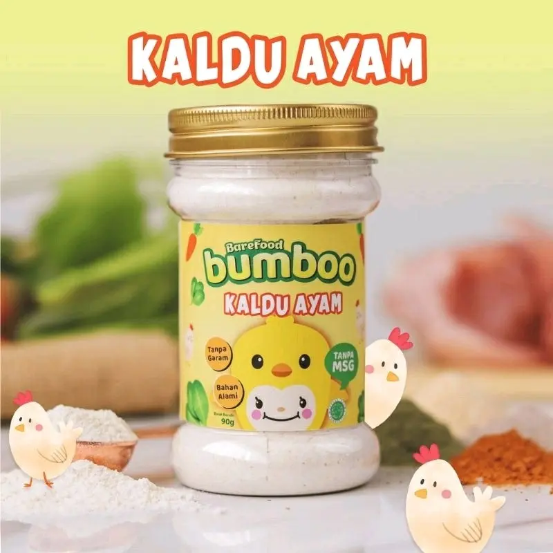 Kaldu MPASI Bayi Non MSG Bumboo Bebas Gula Garam Rasa Sapi / Ayam / Jamur / Ikan Teri / Ati Ayam / Keju Bubuk Botol / Abon Ayam / Abon Sapi untuk Makanan / Soup Alami 3