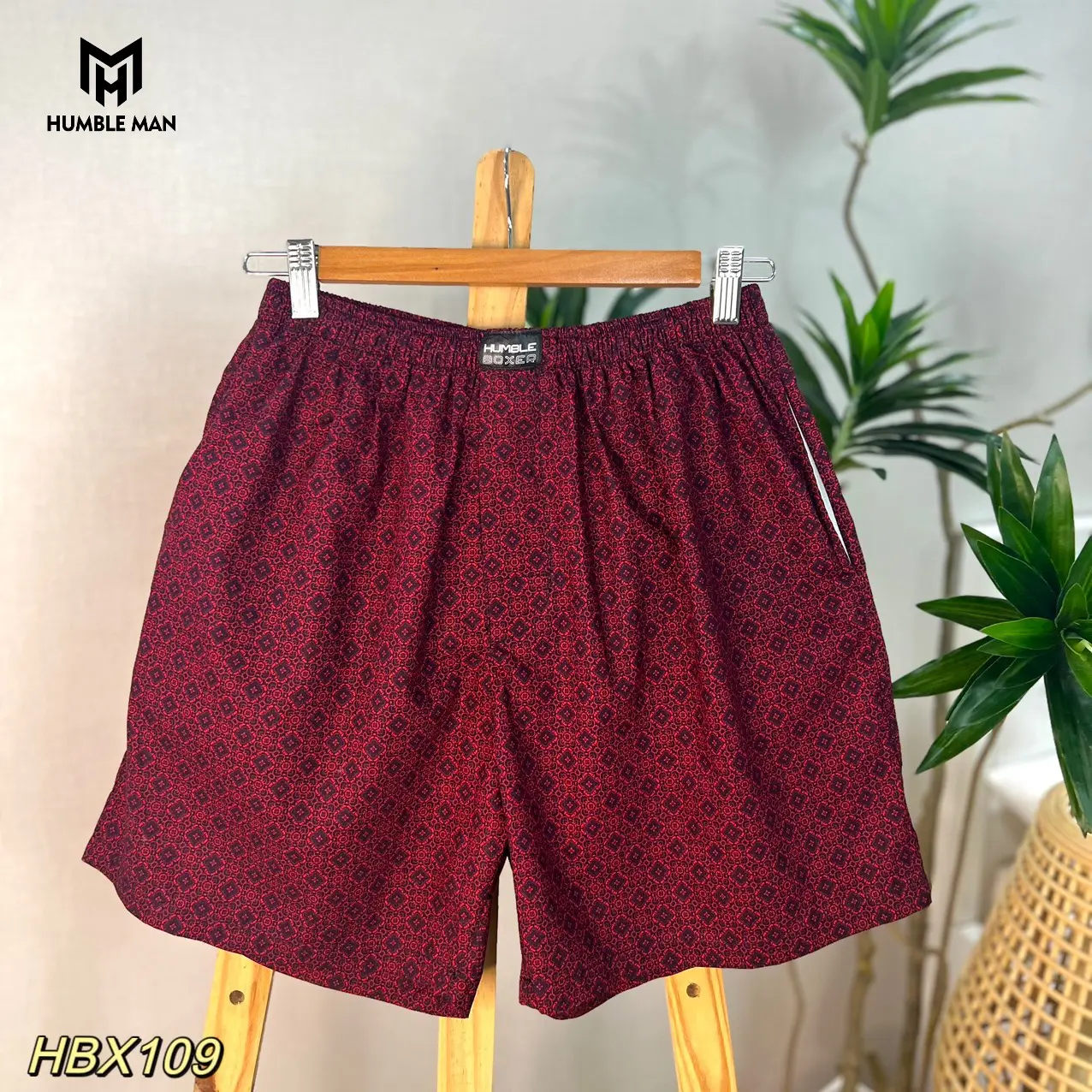 P1-Quần Đùi - Quần Ngủ - Humble Boxer - Vải Cotton Cao Cấp Menswear Nam