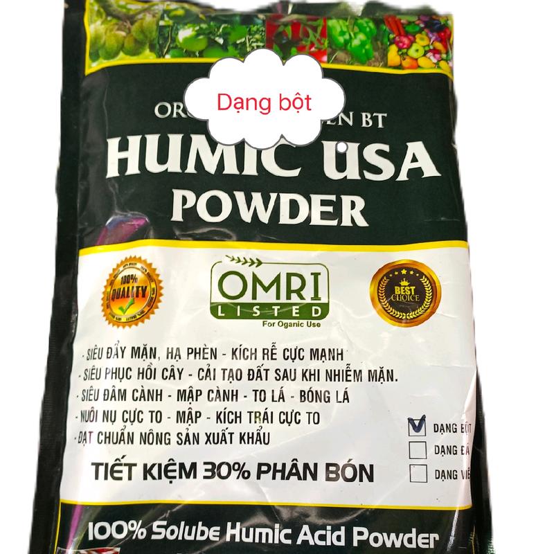 phân bón Humic USA dạng BỘT tan nhanh trong nước,siêu kích rễ giải độc hạ phèn.. 