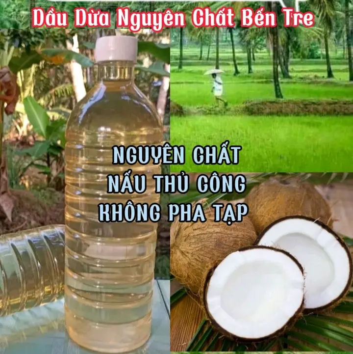 (COMBO 5LIT)DẦU DỪA NGUYÊN CHẤT BẾN TRE 1000ML 0