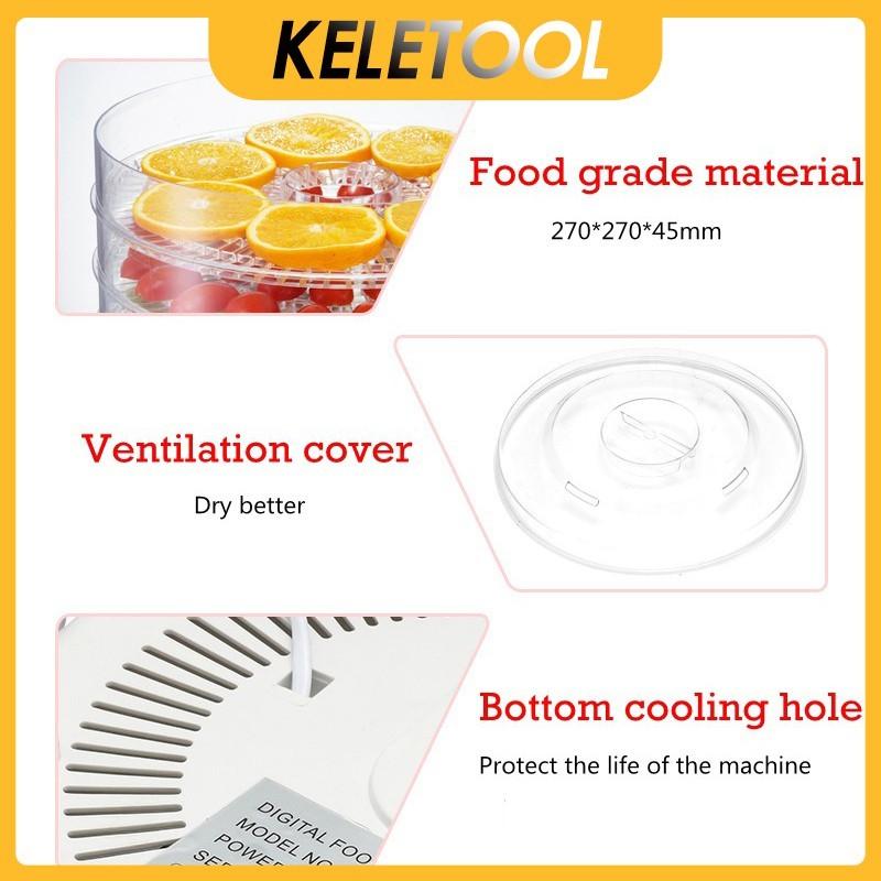 Product Introduction of LOCAL SHIPPING Food Dehydrator Vege Filament Dehydrated Machine Dehydrater Freeze Air Dryer Dried Fruit Fruits Veggie Drying Digital 3