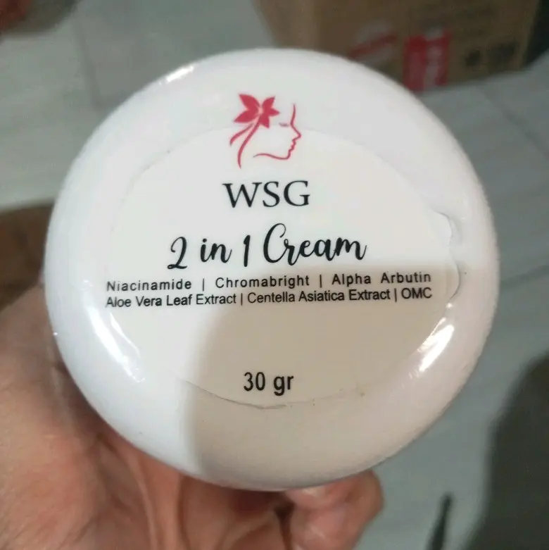 CREAM WSG 2in1 BPOM Perawatan Mencerahkan Wajah