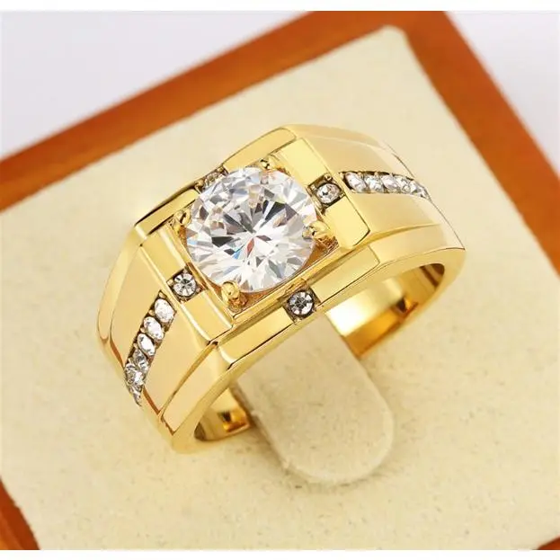 Nhẫn Titan Nam Đính Đá Sang Trọng Titan Ko Đen TT4680 2