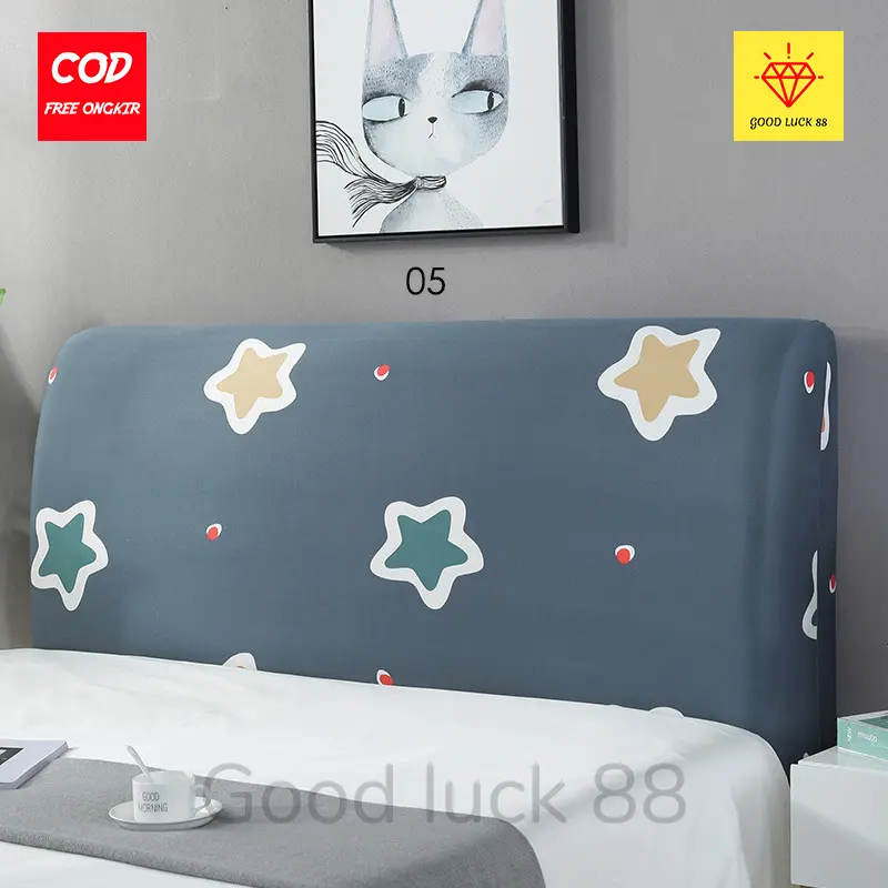 Sarung Sandaran Tempat Tidur Headboard Springbed Ukuran 120 x200 hingga 200x200 Kain Ranjang 5