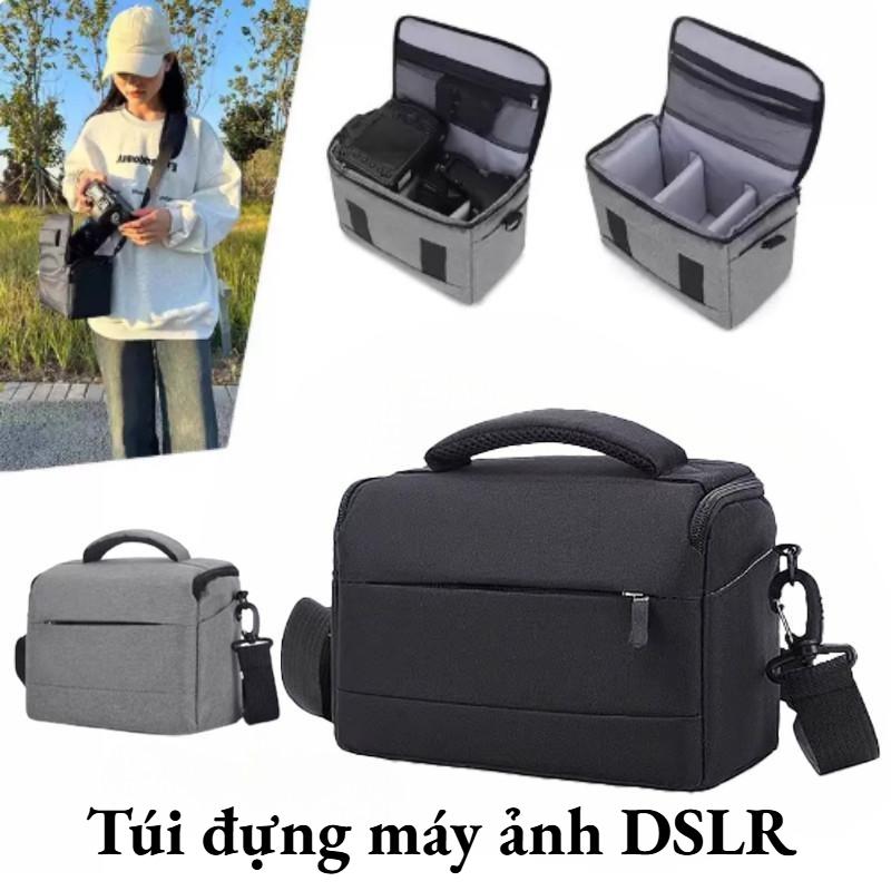 Túi đựng máy ảnh DSLR tiện dụng - Chống ẩm dày dặn, chống nước chống sốc, có dây đeo tháo rời, phù hợp cho người yêu thích nhiếp ảnh, nhiếp ảnh gia