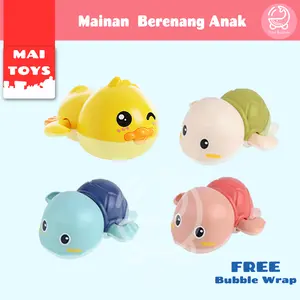 Mai Toys Mainan Air Bisa Berenang Bentuk Kura Bebek Lucu Anak Bayi Bisa Untuk Mandi Bahan Plastik