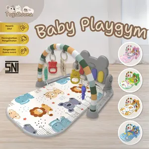 ToysZoona Baby Playgym Piano Rattle Warna Variasi Motif Karakter Beruang, Singa, Kelinci