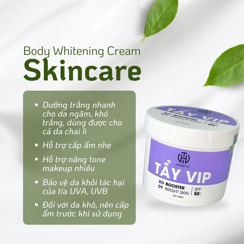 Kem Tẩy VIP Dưỡng Trắng Da Hiệu Quả Cho Nữ 500g - HUYNH THANH COSMETIC 1