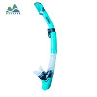 Gambar Mounsea 2-pieces snorkel set full dry snorkel diving mask anti-fog food grade silicone - black dari Mounsea Official Store Kota Tangerang 3 Tokopedia