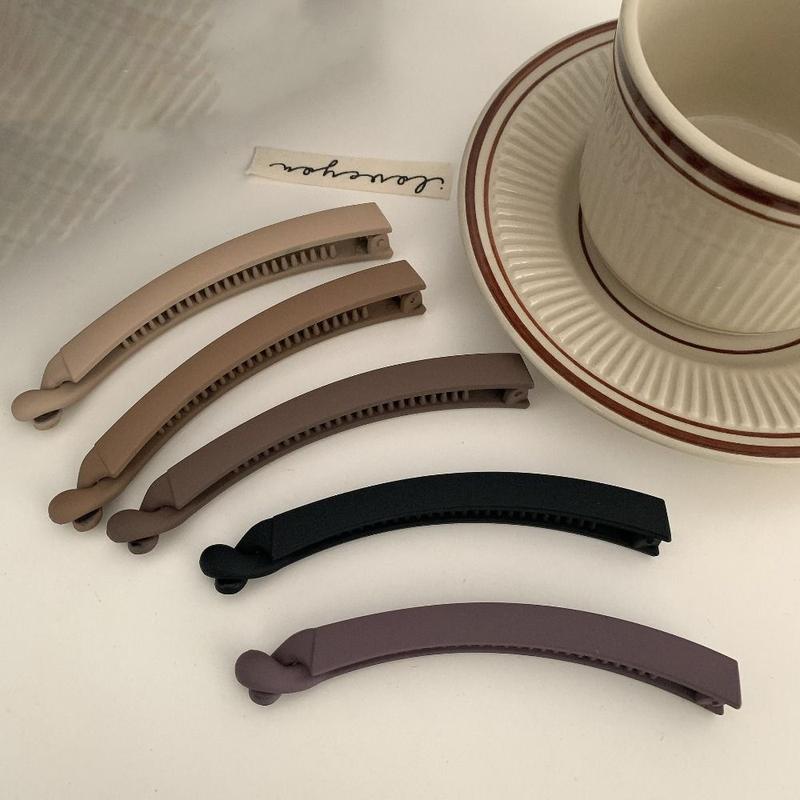 Product Introduction of Kẹp Tóc Hình Quả Chuối, Phong Cách Thường Ngày Làm Bằng Nhựa Mờ Thích Hợp Cho Tiệc Tùng, Phụ Nữ Và Trẻ Em Gái, Kẹp Tóc, Giá Đỡ Tóc Dây Buộc Tóc 11