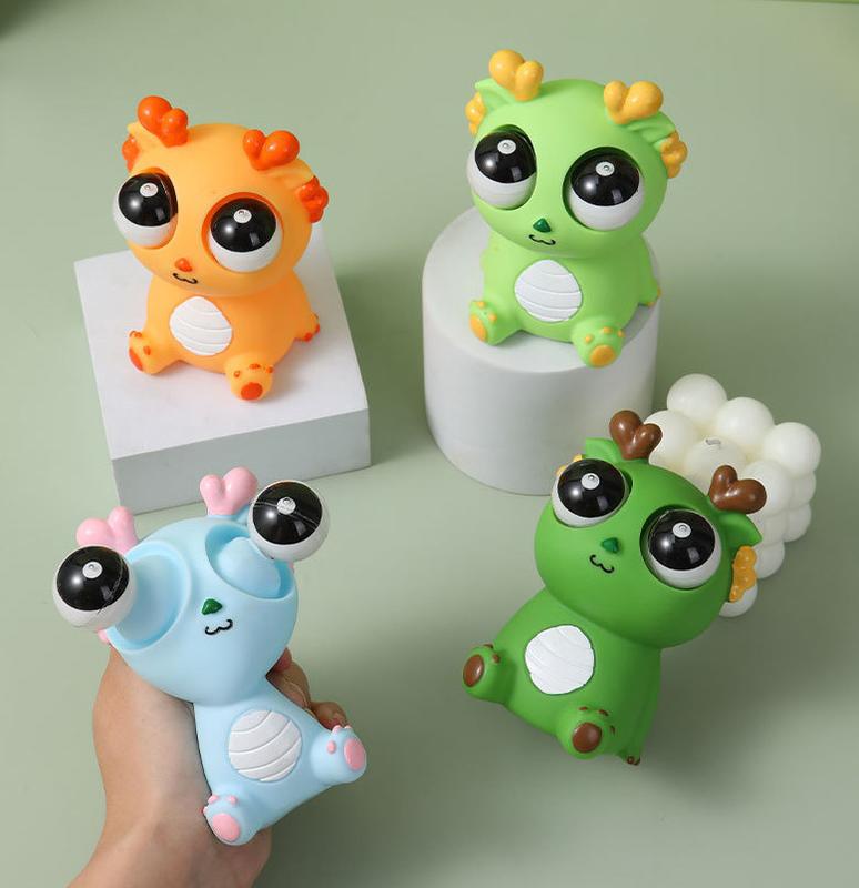 Đồ chơi rồng mắt lồi squishy bóp xả stress, có nhiều mẫu ngộ nghĩnh  toy giảm Stress Cao Su