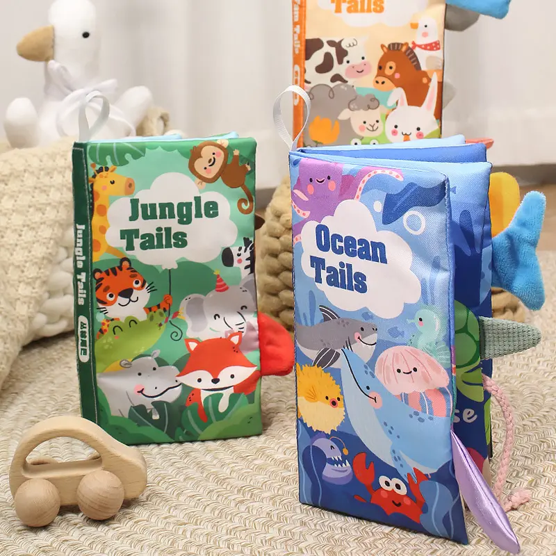 SOFT BOOK TAILS 3D  BUKU KAIN ANAK LUCU  / BUKU BANTAL BAYI BUKU KAIN / BABY BOOK 2