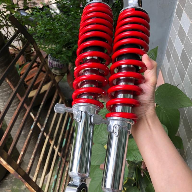 ( 1 cặp) Giảm xóc, phuộc sau tải 300kg lắp cho xe Dream, Wave Rsx, Wave S110, Wave Rs, Wave Alpha, Wave 110, Future, Future Neo, Cub, Axelo- ty không dầu,không hiệu- tâm lỗ 34cm -Phụ Tùng