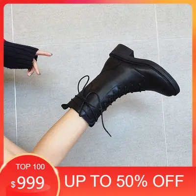 Martin boots women's breathable 2020 new spring and autumn single boots wild British style thick-soled motorcycle short indotex High