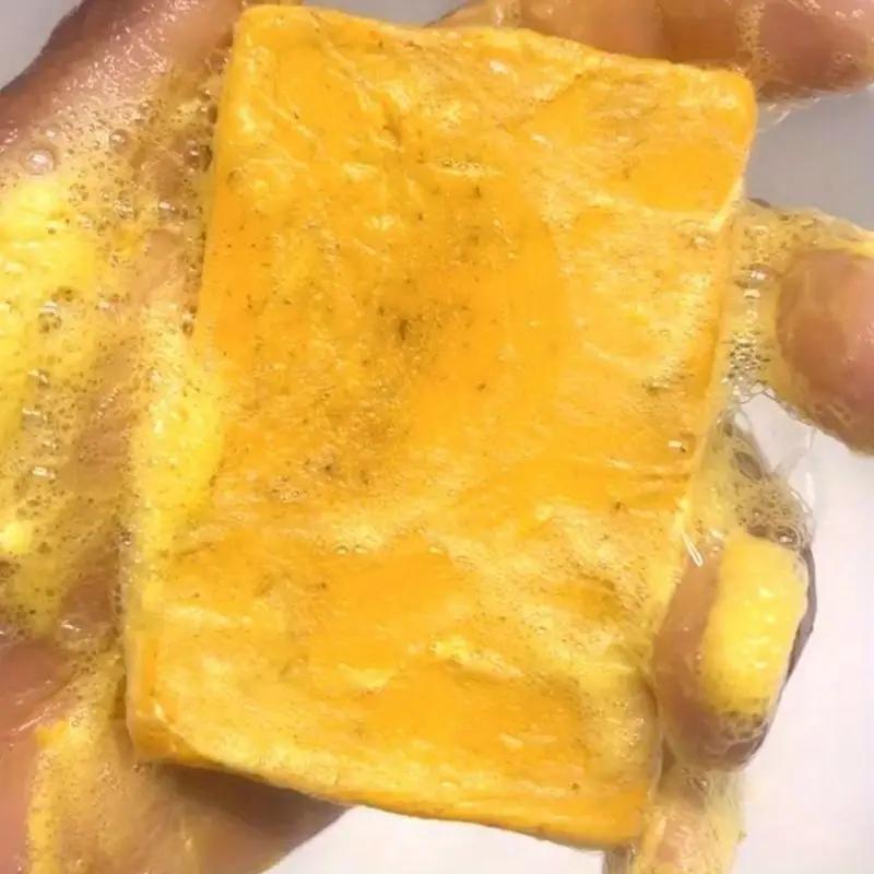 Turmeric Soap Bar, 13pcs/set Moisturizing Brightening Body Wash Soap Bar & Soap Net, Deep Cleansing Body Wash Soap for Women & Men, Daily Skincare Product, Skincare 2