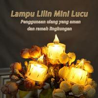 Gambar Vinnatsu  Lampu Lilin LED  Lampu Lilin Elektrik Transparan Bar Candle Light Lampu Lilin Elektrik Lampu Elektrik Simulasikan Api Lilin Lampu Dekorasi - Kekuningan, S-3.6*5cm dari FluffyHQ Kab. Tangerang 5 Tokopedia