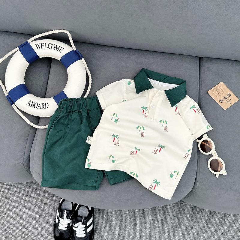 BỘ ÁO THUN CỔ BÉ QUẦN KAKI MỀM ĐẸP CHO BÉ TRAI SIÊU ĐẸP 8-28KG(DUAX)