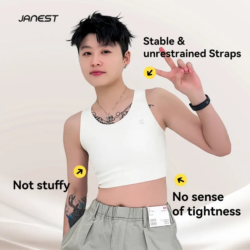 Dụng Cụ Đóng Ngực Tomboy, Liền Mạch, Định Hình Ngực, Đồ Quần Áo Thể Thao, Dụng Cụ Đóng Nửa, Dành Cho Phụ Nữ Ngoại Cỡ 4