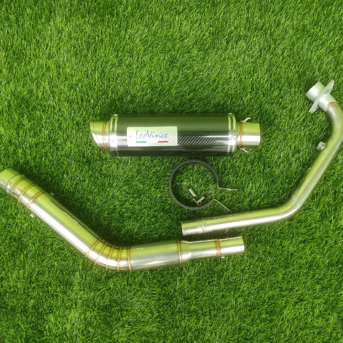 KNALPOT RACING LEO VINCE R15 VIXION BYSON XABRE MEGAPRO TIGER CBR150R CB NEW 150R SONIC SATRIA FU JUPITER MX KING CS1 DLL asli bulat Motor Motorcycle