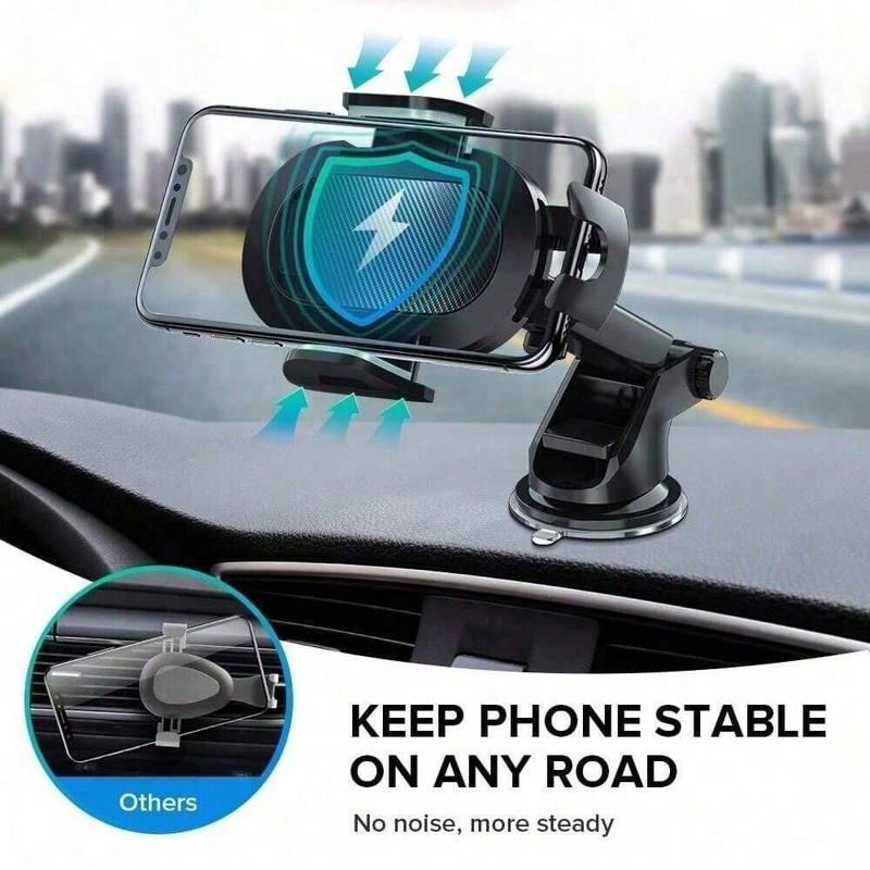 360° Rotatable Car Phone Holder, Car Dashboard Suction Cup Phone Mount, Washable Car Phone Holder for iPhone & Android, Phone Fixed Holder for Car 6