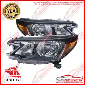 HEAD LAMP - HONDA CRV 2012-2014 - BLACK CHROME