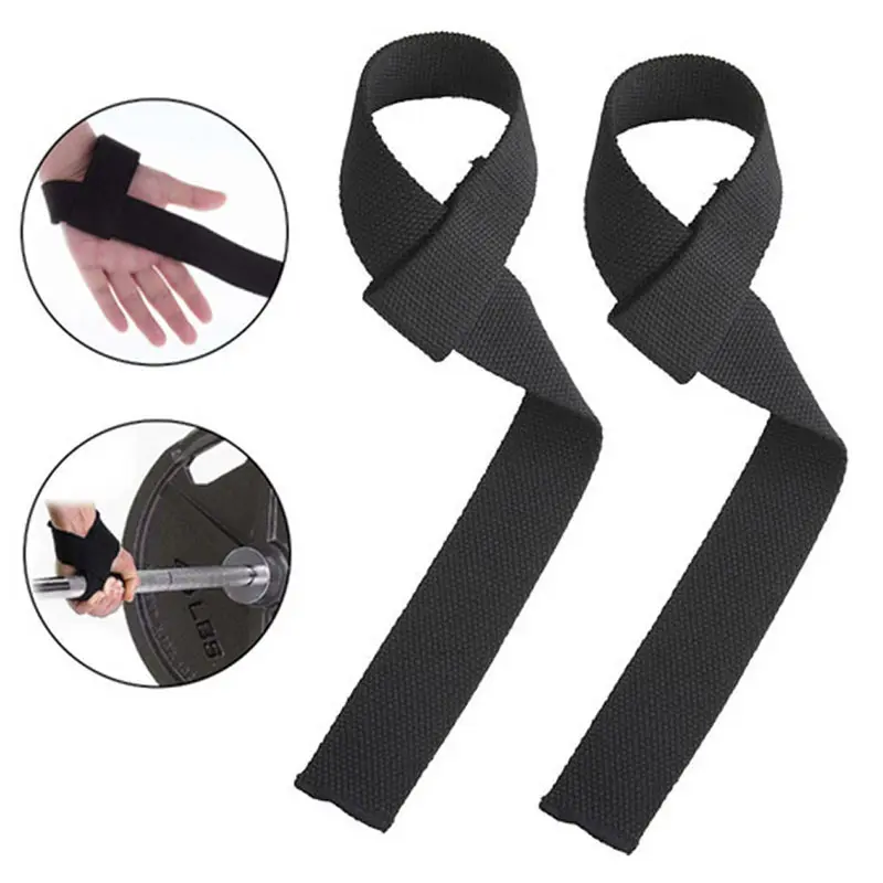 Weightlifting Gym Anti-Slip Sport Safety Wrist Straps Weight Lifting Wrist Support Crossfit Hand Grips Fitness Bodybuilding