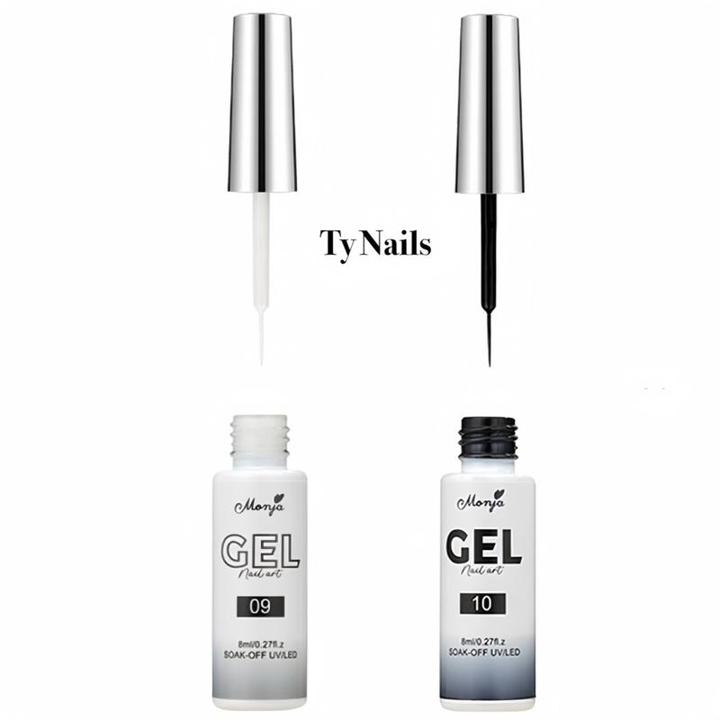  Gel Cọ Nét Đen Trắng Chất Sơn Đặc Móng Tay Nữ Loại 1 Lớp 