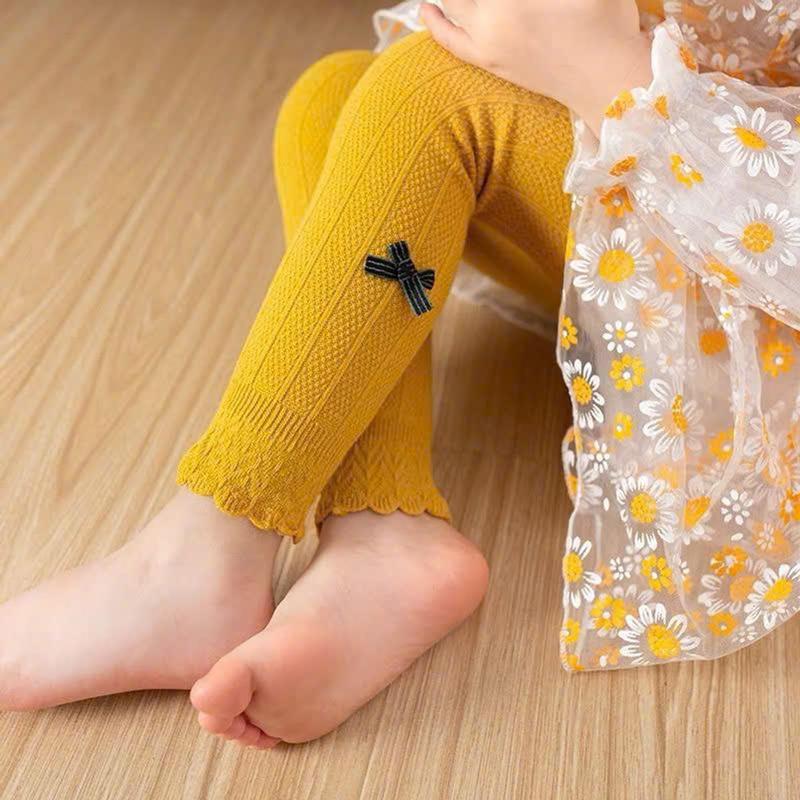 <NƠ> Quần Tất Len NƠ Không bàn xᶖnh Xắn Mềm Đẹp Cho Bé Gái 3 tháng - 6 Tuổi CO DÃN 4 chiều Mềm mịn và đanh. Quần legging xuất hàn đính nơ siêu cute cho bé.