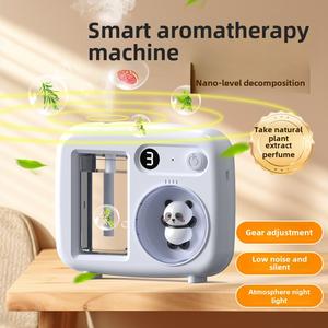 Cartoon Automatic Atomization Fragrance Spray Aroma Diffuser Smart Fragrance Machine Smart Fragrance Machine Small Aerosol Dispenser Aroma Diffuser Rechargeable Automatic Aromatherapy Auto Floral Scent toilet freshener bath  fizzer airwick  machine scents