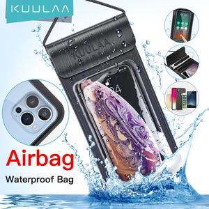 KUULAA cell phone underwater waterproof bag cover swimming diving cell phone case for iphone android