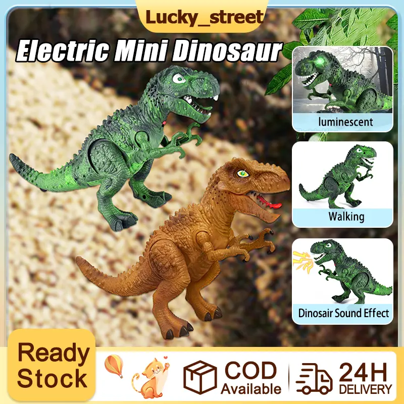 Electric Mini Dinosaur Toy Simulated Electric Walking Dinosaur Toys with Light and Sound Effect Best Gift Set for 3-7 Year Old Boys & Girls Christmas Gifts