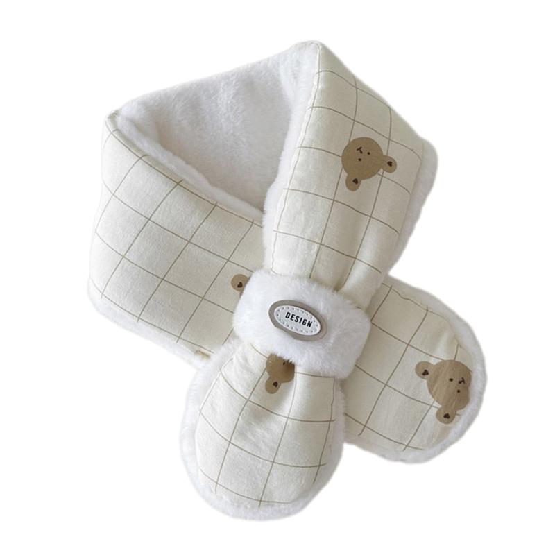 2024 Warm Scarf for Infants Toddler Unisex Cartoon Bear Neck Wrap Towel Soft & Comfortable Baby Neckerchief Winter 5