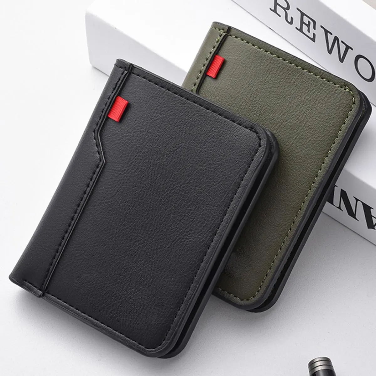 Vertical Short Men's Small Foldable Wallet & Card Holder, Ideal for Men | Compact & Portable#WalletForMen #SmallWallet #FoldableWallet # # #