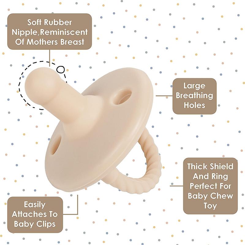 Soft Silicone Design Baby Teether with Handle, Newborn Teether, Infant Tactile Training Teething Toy, Baby Grasping Toy, Baby Tactile Training Chew Toy 6