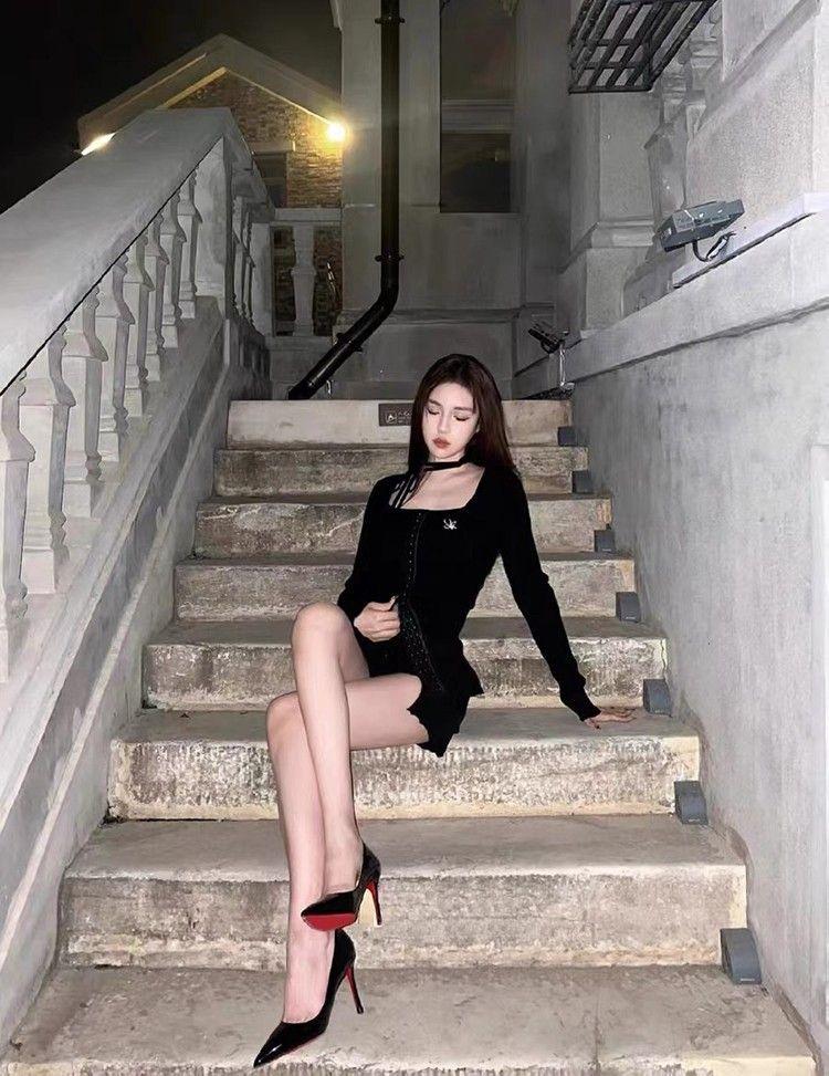Product Introduction of Giày Cao gót Màu Nude, Gót Nhọn Nữ, Mũi Nhọn, Cắt Nông, Dễ Thương Và Gợi Cảm, Giày Đế Đỏ, Thích Hợp Cho Phụ Nữ Trưởng Thành, Phong Cách Nữ Nghiệp Dư, Hàng Mới Về Mùa Lò Xo Và Mùa Thu, 2024 3