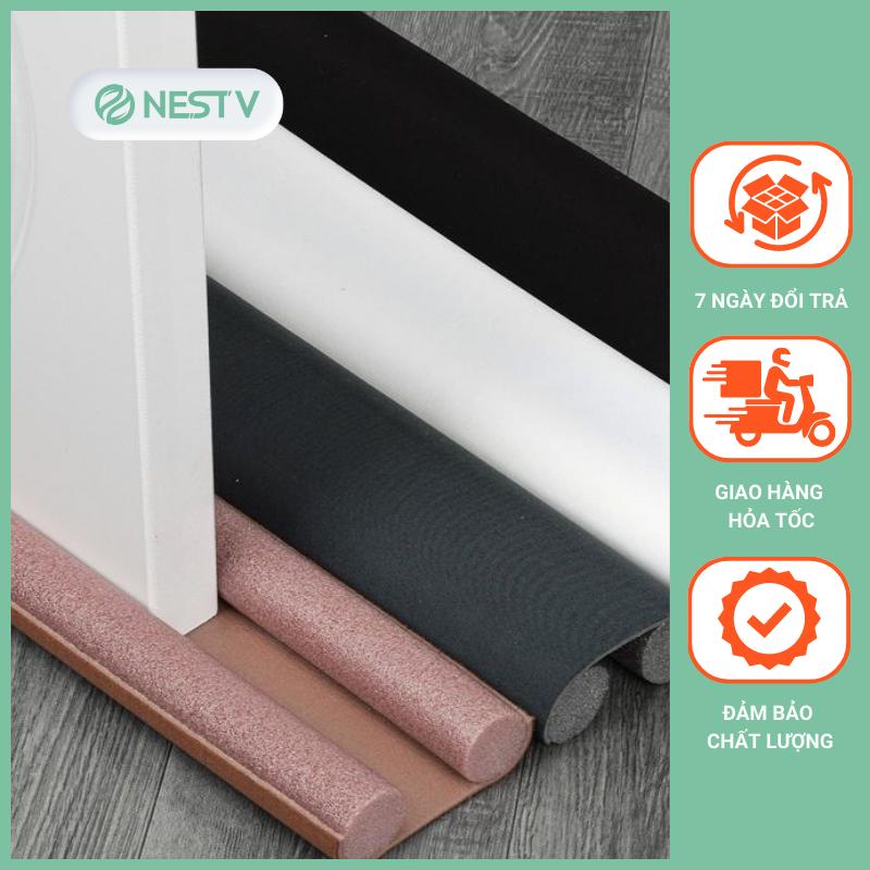 Thanh Nẹp Xốp Chặn Khe Cửa - Ron Đệm Cửa - Chống Ồn Chống Thoát Hơi Máy Lạnh Chống Bụi Ngăn Côn Trùng