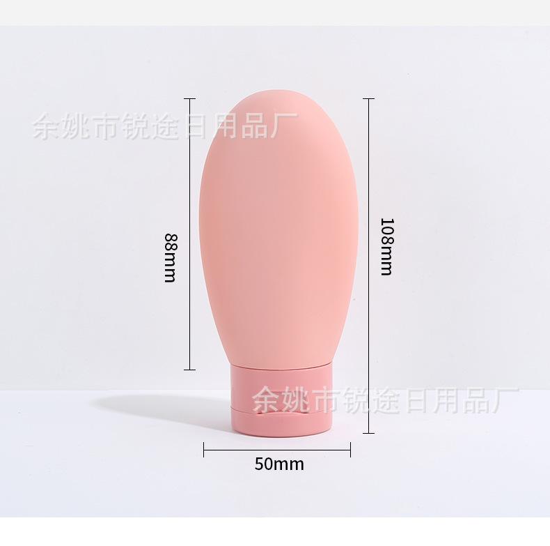 Product Introduction of New Manufacturer 60ml Flocked Travel Dispensing Bottle Set for Facial Cleanser, Sunscreen, Cosmetics, Soft Tube Squeeze Portable Soft Tube 2