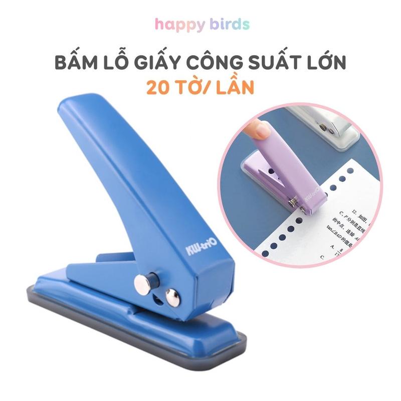  Bấm lỗ giấy A4 dụng cụ bấm lỗ giấy sổ còng refill kìm bấm lỗ tròn làm sổ tay lò xo planner kẹp tài liệu hồ sơ flashcard 