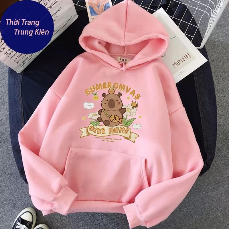 Product Introduction of Hoodie Trẻ Em Hình Capy Bara SumerOmvas Dễ Thương Cute, Chất Vải Nỉ Cotton Phù Hợp Mặc Vào Mùa Đông 8