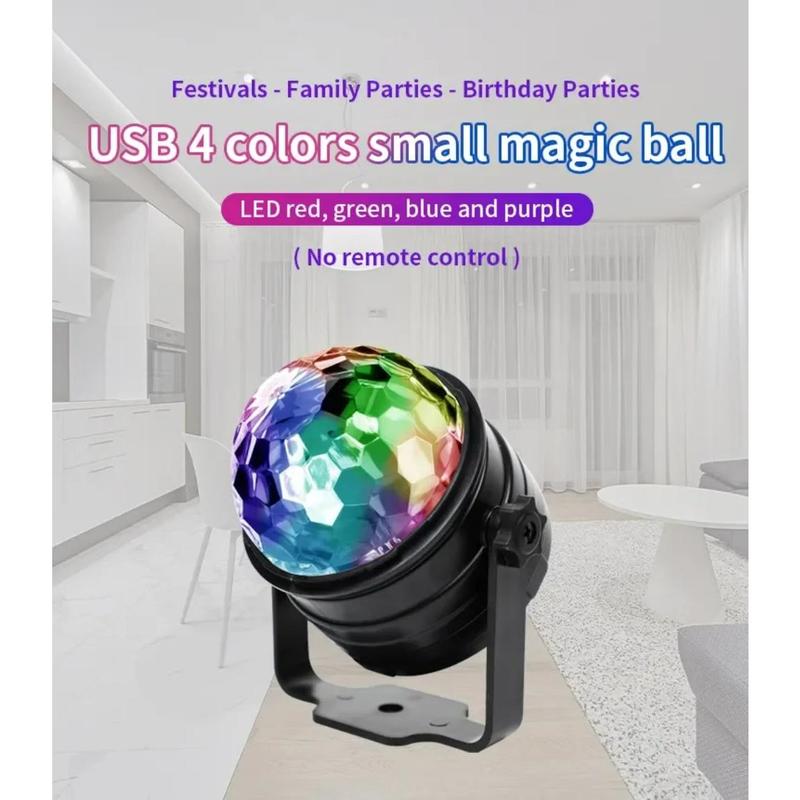 7 Colors Strobe Light Sound Activated Stage with Remote Control Disco Ball Lamps for Home Room Parties Kids Birthday Wedding Bar 8