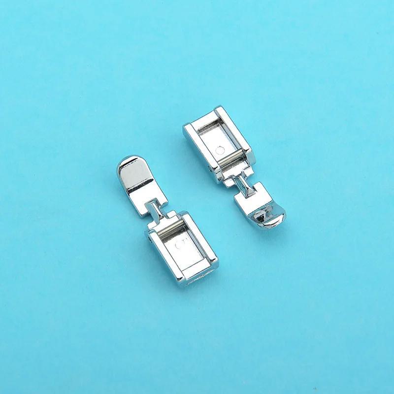 Zipper Sewing Machine Presser Foot, 1 Count Left Right Narrow Foot, Compatible with Low Shank Snap on Singer Brother Sewing Accessories 3