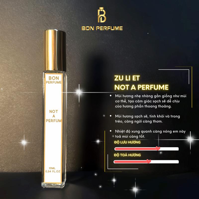 Nước hoa unisex Zu Li Ét Not a Perfume EDP 10ml Cosmetic Women