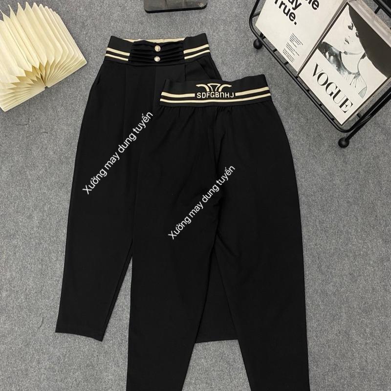 Quần baggy chất liệu UMI Hàn cao cấp , ghen bụng che khuyết điểm cho các chị e. Lên dáng siêu xinh mã 01 Nữ Women Pants Nhung 3