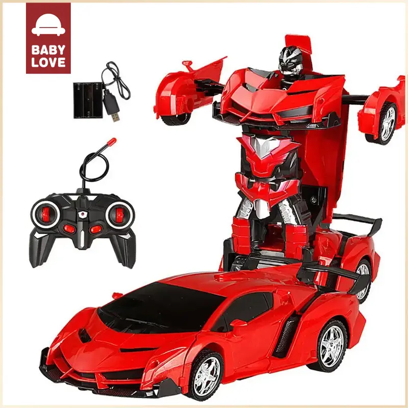 Skala 1: 18, Model Robot Kereta Transformasi Sukan 2 dalam 1, Kawalan Jauh, Mainan Kereta Ubah Bentuk, Sesuai untuk Kanak-kanak Bermain, 102 Control Remote Toys mainan  penyah mampatan car  control，lambo lp 700 kereta  kawalan original sputr