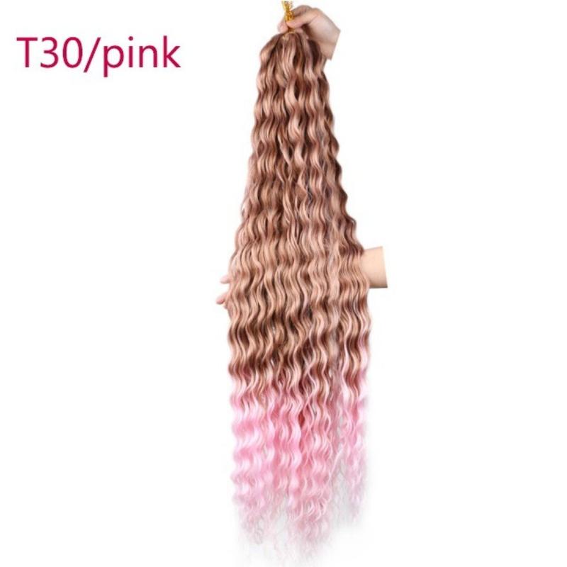 DIY Freetress Deep Twist Crochet Hair Ombre Afro Curls Synthetic Crochet Hair Natural Long Crochet Braiding Hair Extensions African 4