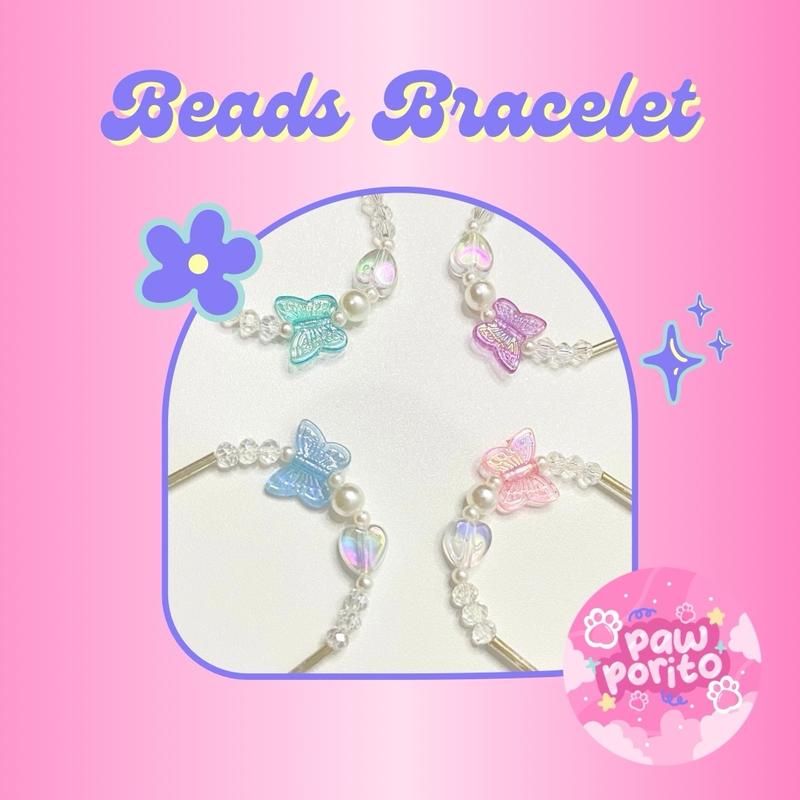 GELANG MANIK KUPU-KUPU LOVE BEADS BRACELET 0