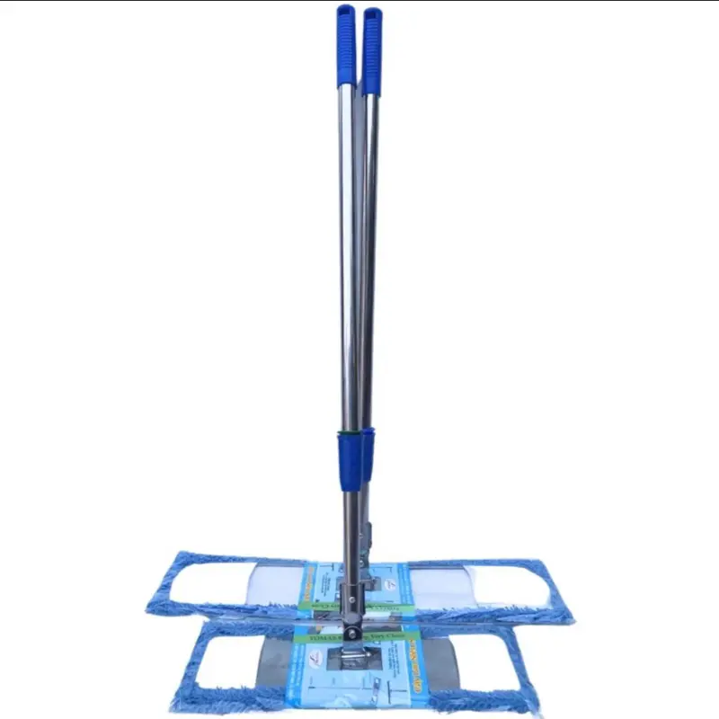Cây lau nhà công nghiệp 45cm 60cm inox khoá tăng giảm cây lau bẹ san hô siêu sạch