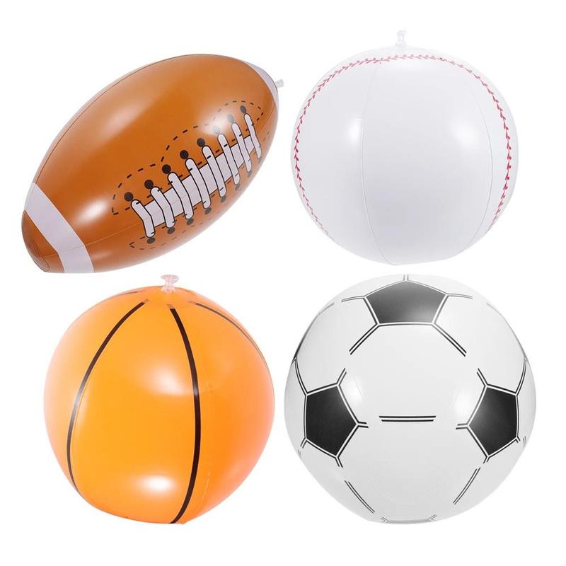 Product Introduction of Children Student Rugby Inflatable Football Basketball Beach Ball Inflatable Baseball Pool Toys Sport Balls Inflatable Toy Ball Party Decorations 11